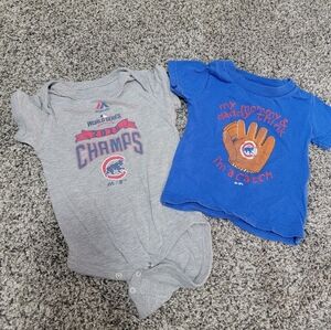 12 m infant Cubs onsie and tee